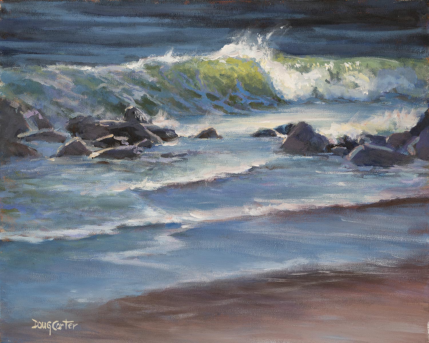 Doug Carter Artist 01 Curling Waves Of Summer